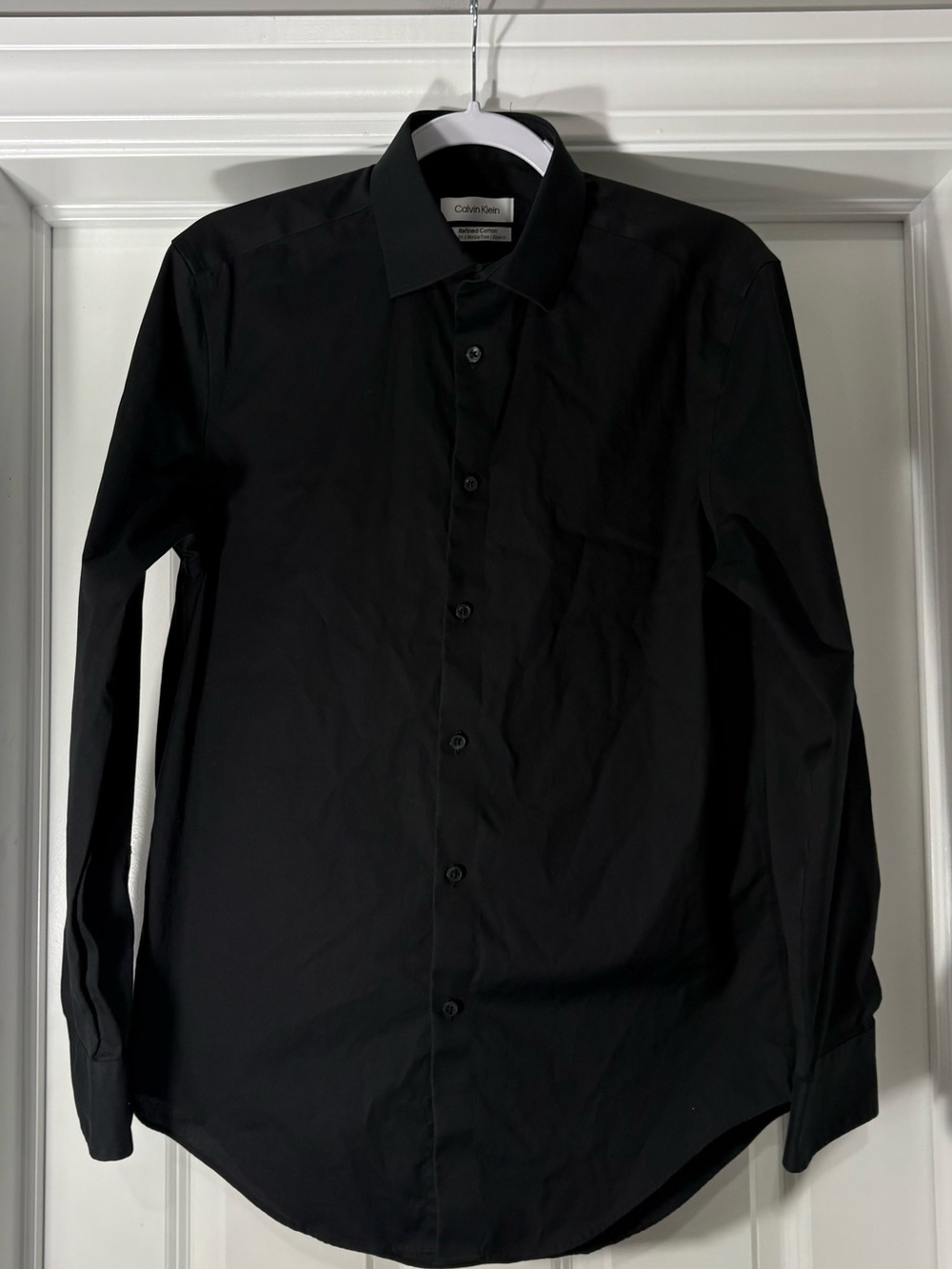 Calvin Klein Black Long-Sleeve Dress Shirt